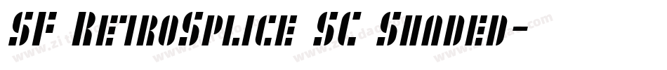SF RetroSplice SC Shaded字体转换